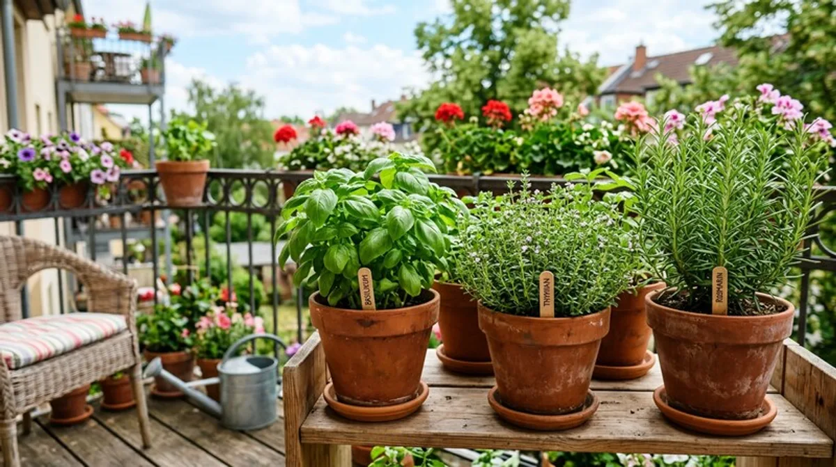 Herbs on Your Balcony: Basil & Thyme Tips