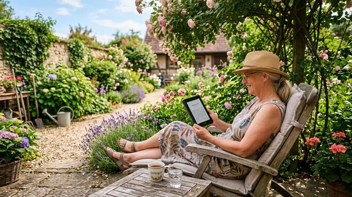 book, reader, frau, garten, sommer, book reader, reader frau, frau garten, garten sommer