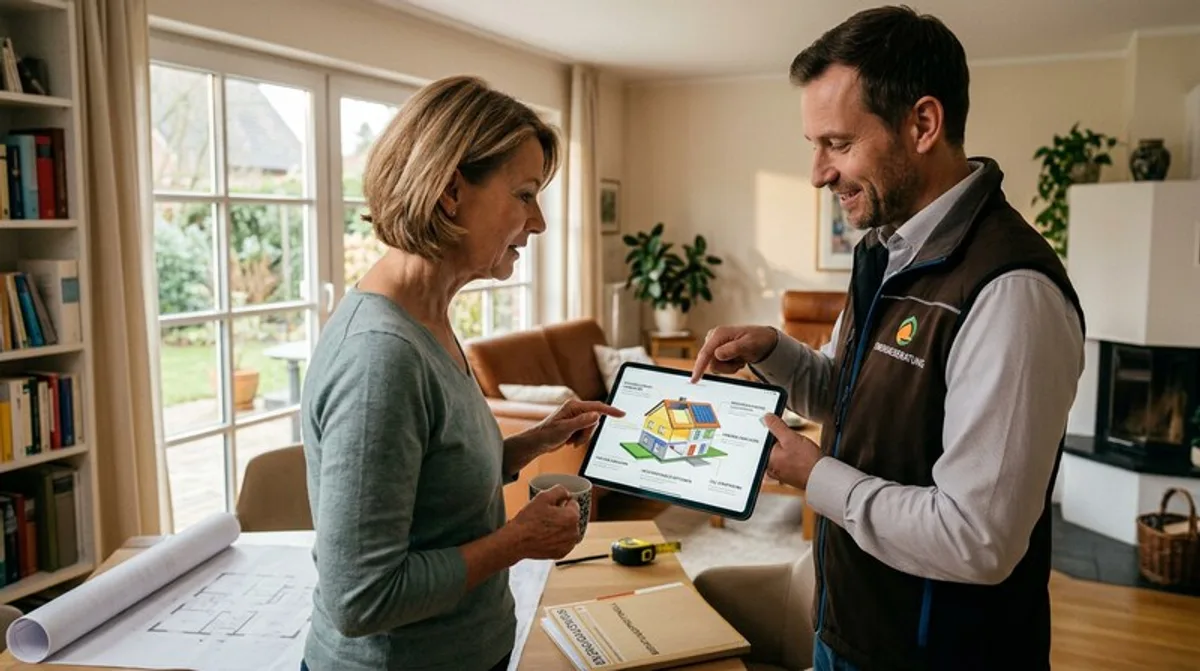 energieberater, haus, beratung, tablet, energieberater haus, haus beratung, beratung tablet