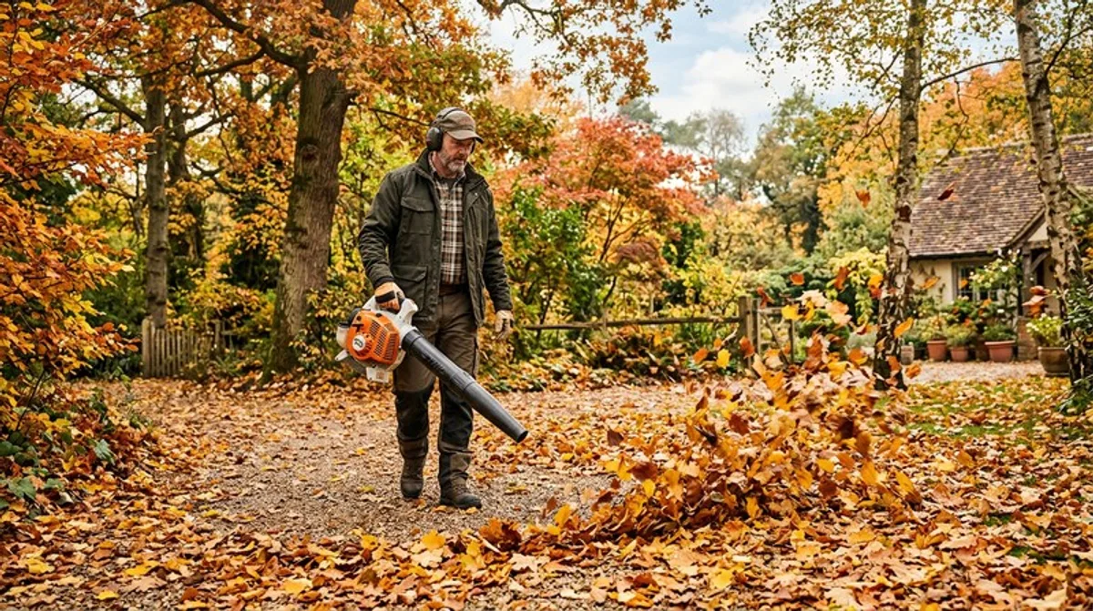 Laubgebläse im Herbst: Deals & Tipps für den Garten